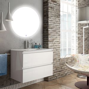-16% - Cosyneo - Meuble de salle de bain - BALEA et miroir Led SOLEN - 60cm