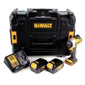 Dewalt DCF 809 M2T Visseuse à chocs sans fil 18 V Brushless Li-Ion + Coffret de transport T-STAK + 2x Batteries 4,0 Ah +