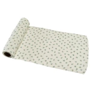 Ruedelafete Chemin de table en coton gaufr&eacute; 3m Myosotis