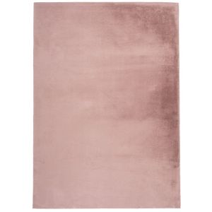 Image de Sough - Tapis Salon Fourrure Poils Longs Velour Moelleux unicolore (Rose Poudré - 200x290cm)