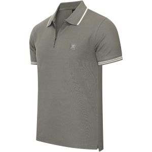 Cappuccino Italia Polo Zip Polo Torino Gris
