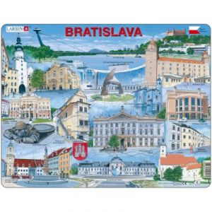 Larsen Puzzle cadre : Souvenirs de Bratislava, Slovaquie (65 pièces)