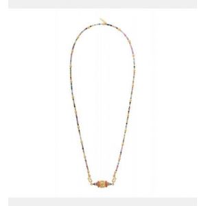 Image de Satellite Collier pendentif romantique tourmaline et grenat I rouge Multicolore