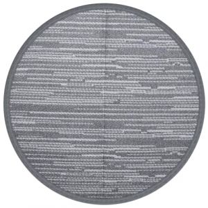 VidaXL Tapis d'extérieur gris Ø200 cm pp Gris