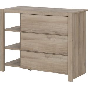 Image de GAMI Commode 3 tiroirs Ethan - Bois