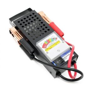 Image de wiltec Testeur pour Batteries Accus Piles 6V et 12V avec 2 Pinces mise à la terre Contrôle Mesure Charge