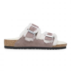 Birkenstock Sandales fille Arizona Shearling Suede Leather/Fur