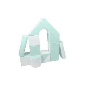 Set de 11 blocs en mousse menthe