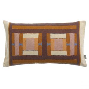 Declikdeco Coussin imprimé Taho Cuivre