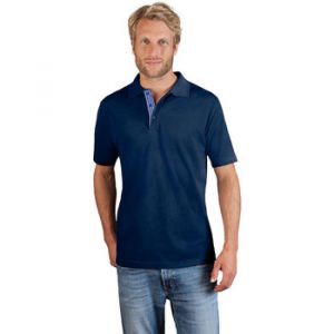 Image de Promodoro Polo supérieur "Graphic" 505AB Hommes, XS, bleu marine