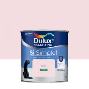 Image de Dulux Valentine Peinture toutes pièces Si Simple ! Satin Le Rose 0,5 L