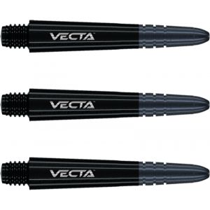 Winmau Vecta Black Short Polycarbonate Dart Stems - 1 Set per Pack