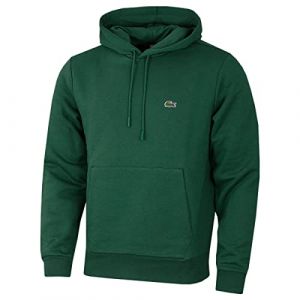 Lacoste Sweatshirt à capuche homme en coton biologique Taille 4XL Vert
