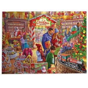Gibsons Puzzle 1000 pièces : La confiserie du Père Noël