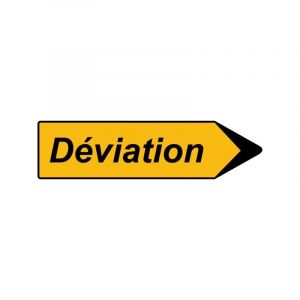 MSV Panneau kd22a 1000 x 300 mm "flèche déviation" cl t1 panneau kd22a 1000 x 300 mm "flèche déviation" cl t1 1 pièce(s) - nadia