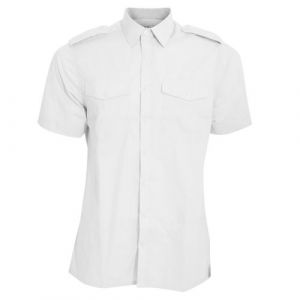 Kustom Kit - Chemise de pilote &agrave; manches courtes - Homme (L) (Blanc) - UTBC3232