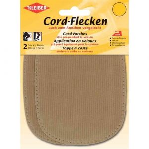Kleiber Patchs thermocollants ou &agrave; Coudre pour Coudes et Genoux, Beige, 2 par Pack