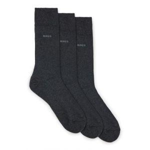 Boss Effect Hommes 3P RS Uni CC Lot de trois paires de chaussettes mi-mollet en maille stretch