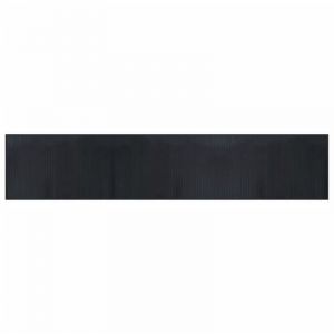 VidaXL Tapis rectangulaire noir 60x300 cm bambou Noir