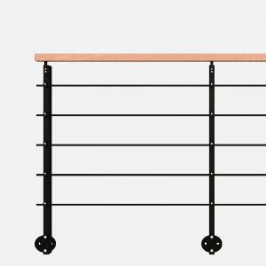 INITIO - Kit garde-corps 2m prêt à poser en aluminium
