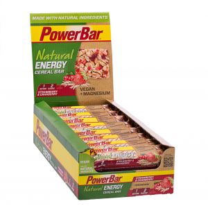 Powerbar Set de 24 barres nutritives Natural Energy C&eacute;r&eacute;ales go&ucirc;t Framboise Crunch