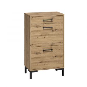 Meuble à chaussures 2 portes vérin 1 tiroir Liora Bois