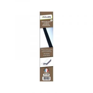 Sans marque Barre de seuil pour porte de douche noir mat 120 cm