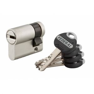 THIRARD Cylindre de serrure Federal &agrave; demi-cylindre - 30 x 10 mm
