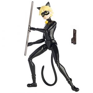 Bandai Figurine super articulée Chat Noir Miraculous Ladybug 15 cm
