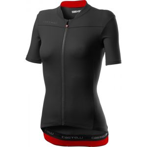 Castelli Women's Anima 3 Jersey - Light Black-Red - XS