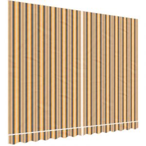 VidaXL Tissu De Remplacement Pour Auvent Rayures Multicolores 3,5x2,5m