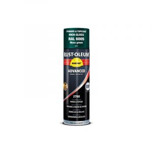Rust-oleum A&eacute;rosol de peinture antirouille hard hat advanced 1 heure(s) 1 a&eacute;rosol(s) de 500 millilitre(s) ral 6005 vert mousse a&eacute;rosol peinture antirouille - v