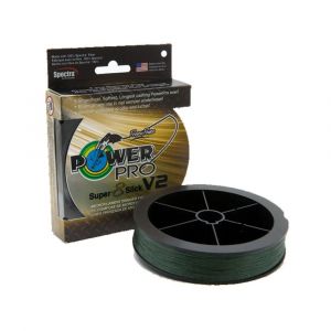 Power pro Tresse 8 Brins Sup 8 Slick V2 Moss Green 275m - D.0,19mm - R.15Kg - PPBISV227519MG