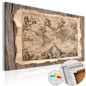 Artgeist Tableau en liège - Map of the Past [Cork Map] 90x60