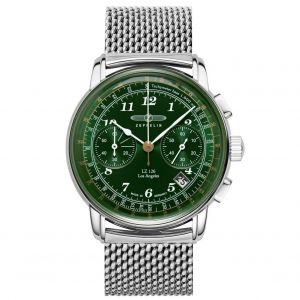 Zeppelin Mens Watch 7614m-4, Quartz, 42mm, 5atm