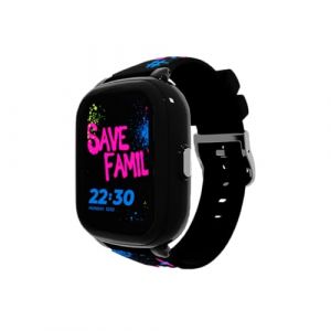 SaveFamily Iconic Plus 2 4G GPS 1.78" Écran Tactile Enfant Multicolore Taille Unique Étanche IP67 SOS Pulsomètre