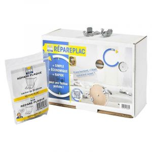 Pai Griffe de réparation pour plaque de plâtre repareplac - acier galvanisé ep 0,75mm - Sachet de 28 Long 18,5mm