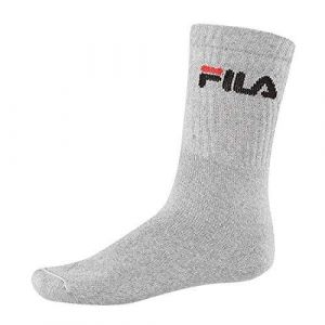 Image de FILA 6 paires chaussettes, Chaussettes de tennis avec logo Ceinture, unisexe - Gris - 43-46