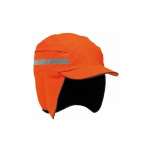 FP 3M First Base 3 Casquette antiheurt 2021218, Hiver, Haute visibilité, orange, visière réduite, 55 mm