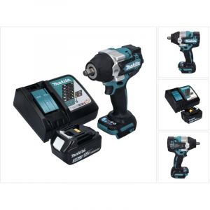 Makita DTW 700 RF1 Visseuse à chocs sans fil 18 V 700 Nm 1/2" XPT Brushless + 1x Batterie 3,0 Ah + Chargeur