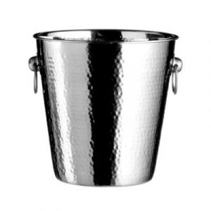 Premier housewares 0508908 Seau à Champagne en Acier Inoxydable Effet Martelé