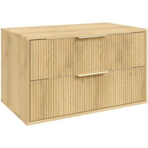 Badplaats Meuble sous-vasque Rimini 80 cm - Chêne - Meuble de s