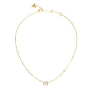 Guess Collier Femme Bijoux - JUBN02281JWYGWH 4G LOOP Acier Doré
