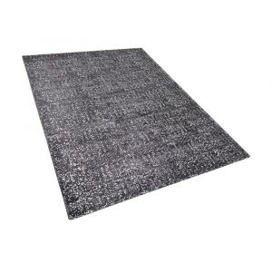 Beliani Tapis 160 x 230 cm gris fonc&eacute; EVREN - noir