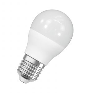 Osram Ampoule led Mini Form Classic Mini Ball, Remplacement de 60 watts, E27, P-Shape, 4000 Kelvin, Cold White, Matt, Pack Single - White