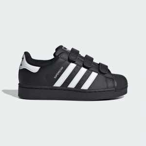 Adidas Originals Chaussures Superstar Ii Comfort Closure - Noir/blanc Enfant, pointure 30 - ['Noir'] - Taille 30