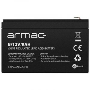 Batterie Armac B/12V/9AH Plomb Acide Scell&eacute; 12 V 9 Ah Noir