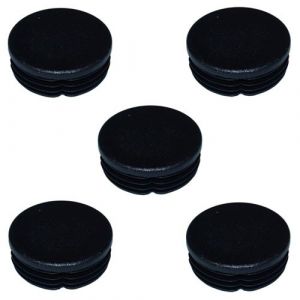 Cyclingcolors 5x Bouchon de tube rond 40 mm embout rentrant tuyau noir chaise meuble neuf - Black