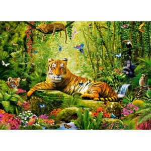 Castorland Puzzle 260 pièces : Sa Majesté le Tigre