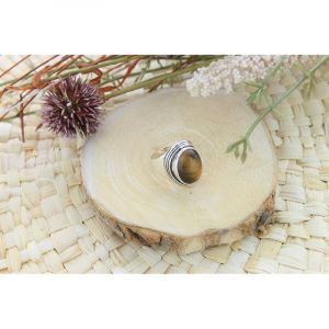 Bague Oeil de Tigre Argent 925 Manika